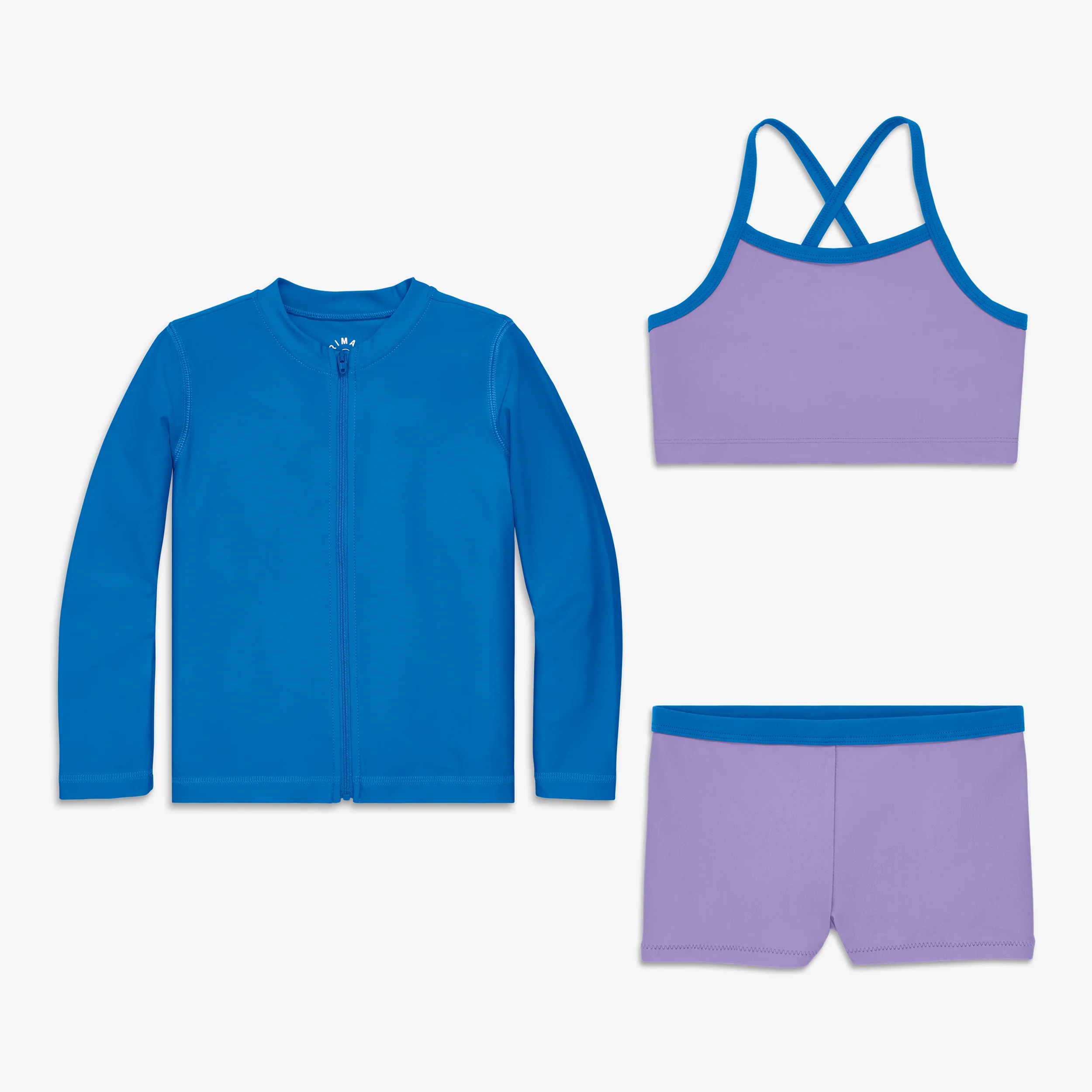 Kids swim top, shortie and full-zip set - Image 4