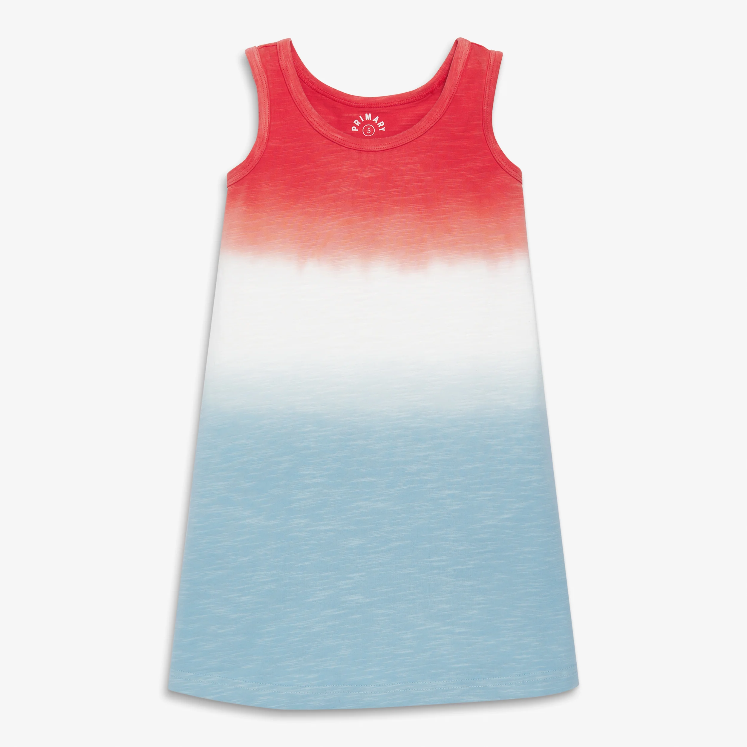 Clearance kids tank dress in dip-dye - Image 3
