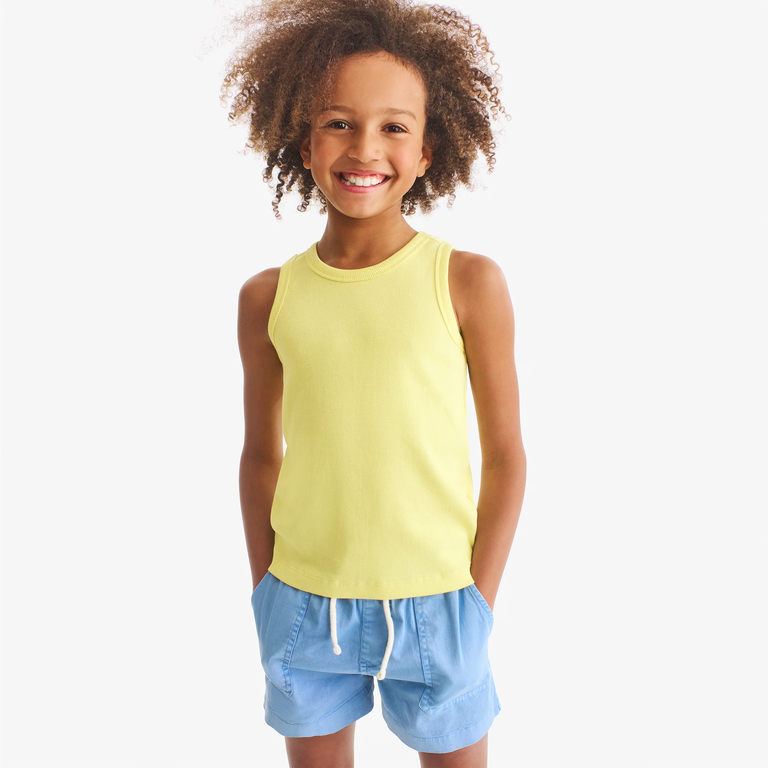Kids garment dyed stretch chino midi short - Image 9