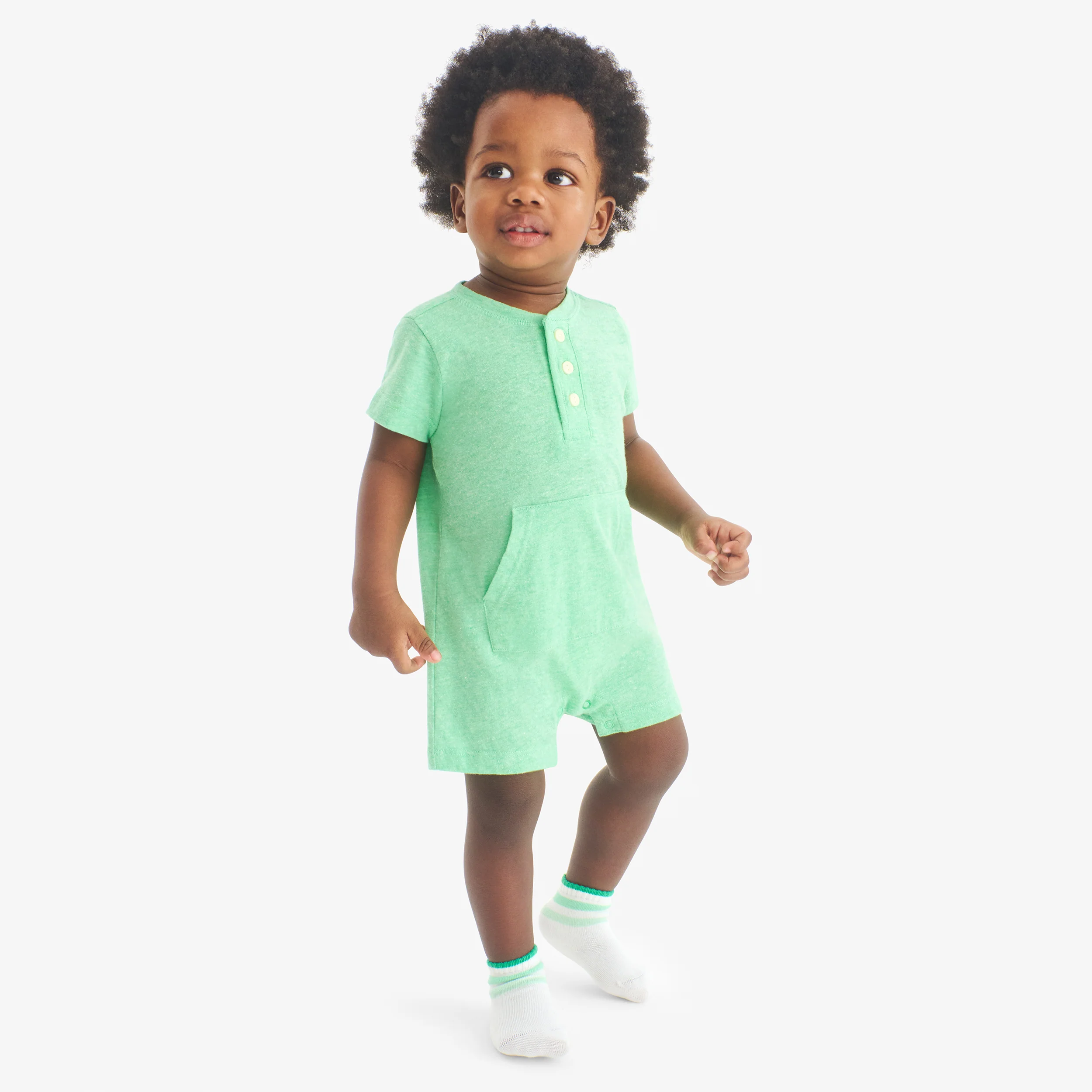 Baby heathered henley shortie - Image 14