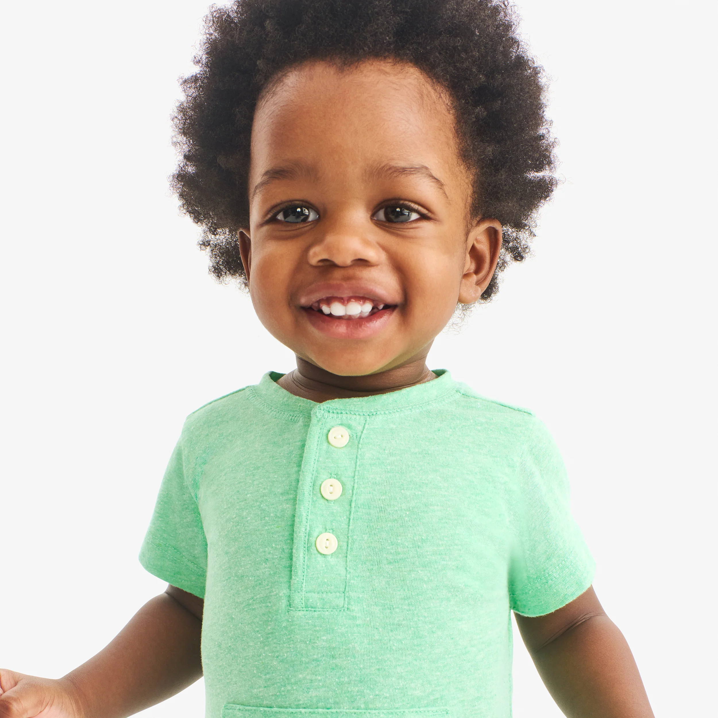 Baby heathered henley shortie - Image 15