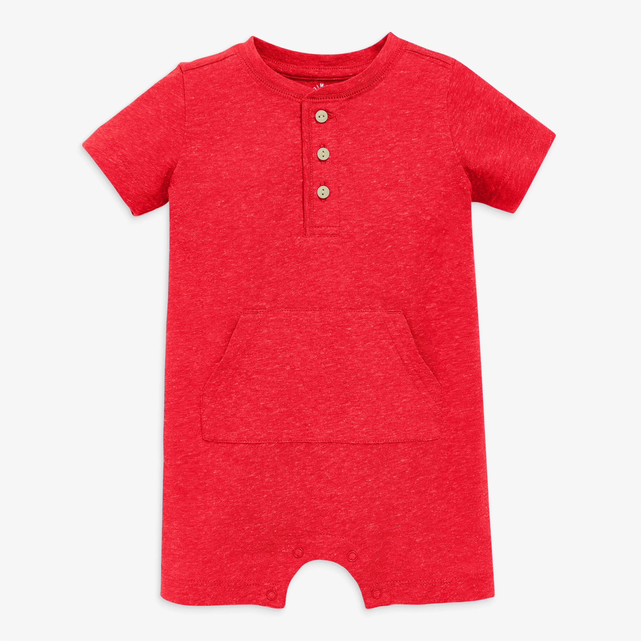Baby heathered henley shortie - Image 3