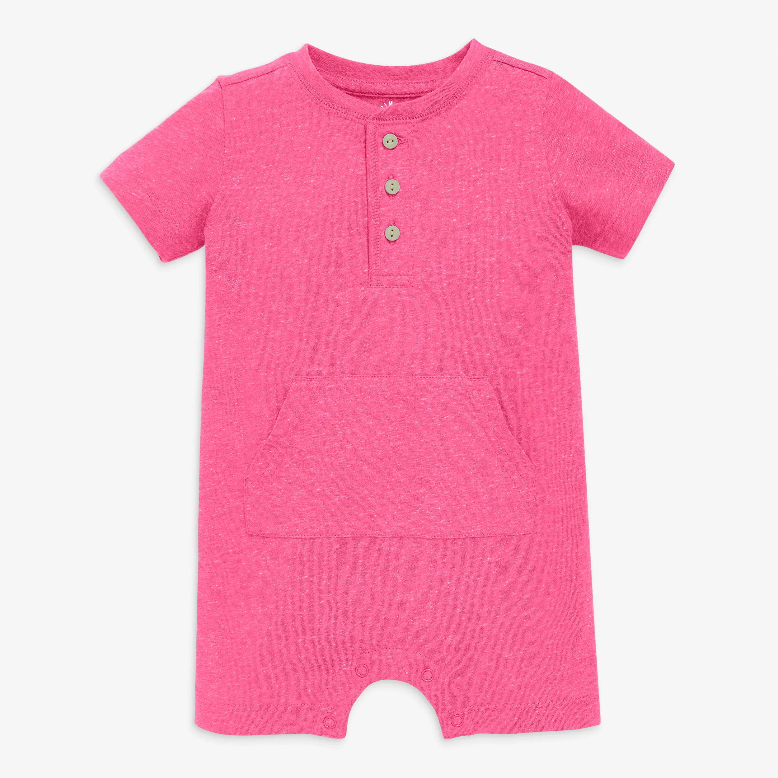 Baby heathered henley shortie - Image 4