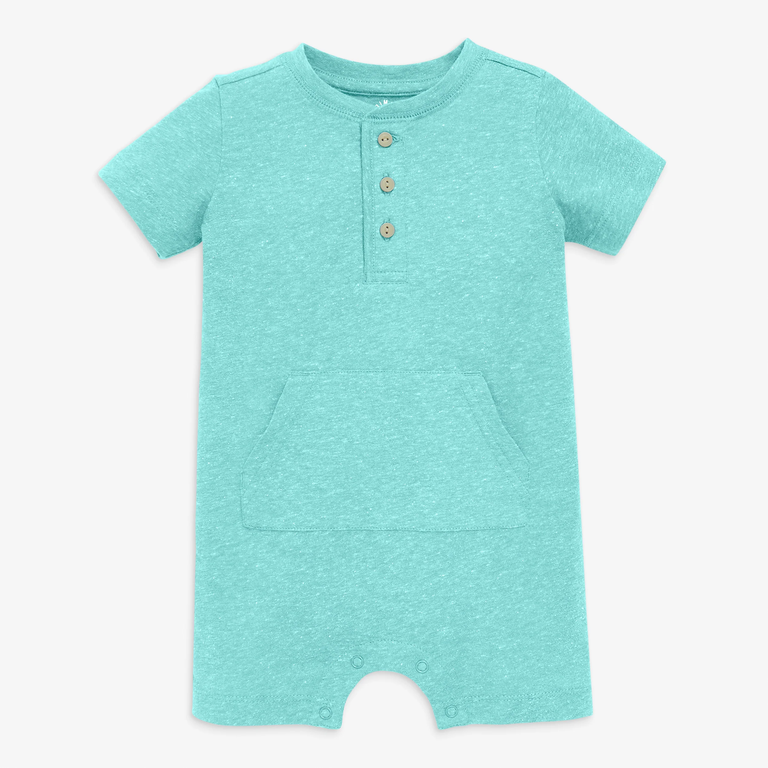 Baby heathered henley shortie - Image 5