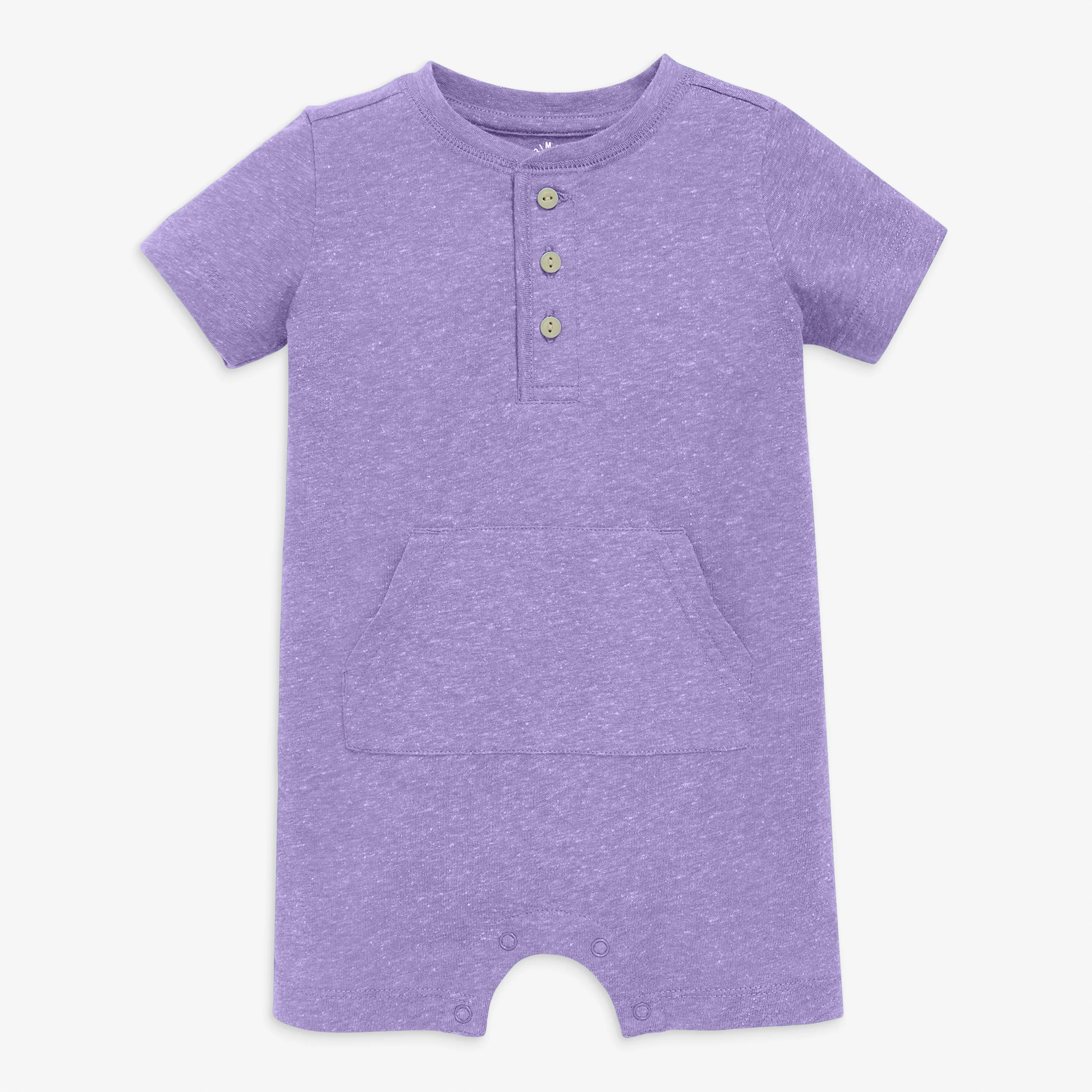 Baby heathered henley shortie - Image 6